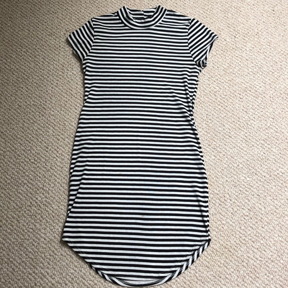 Stripped Bodycon Dress